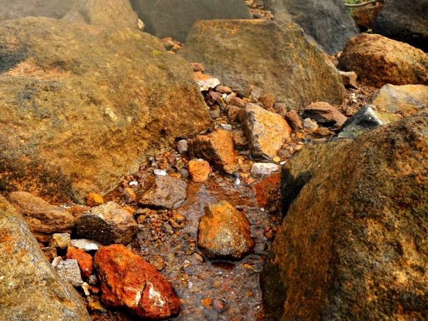 小砂利も組んだ石と同じもの